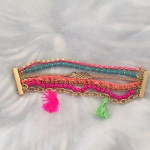Lilly Pulitzer multi-strand neon bracelet